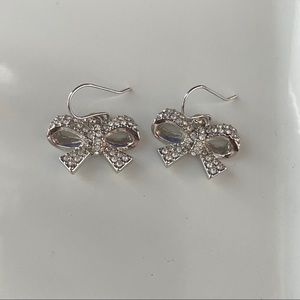 Kate Spade Pave Bow Drop Earrings